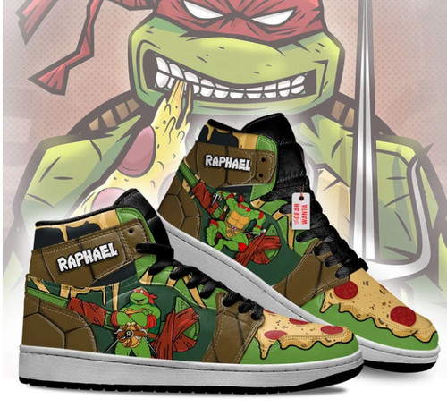 Tmnt raphael retro high top - tmnt, high-top