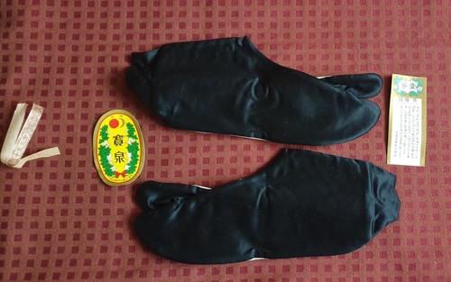 Black tabi ninja boots martial - tabi,