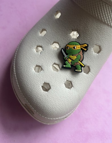 Orange ninja turtle - shoe, charm